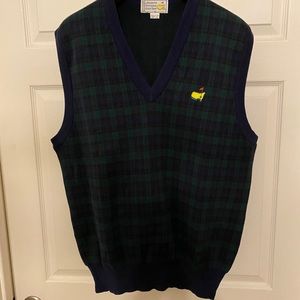 Augusta Masters Classic Green Blue Plaid vest XL